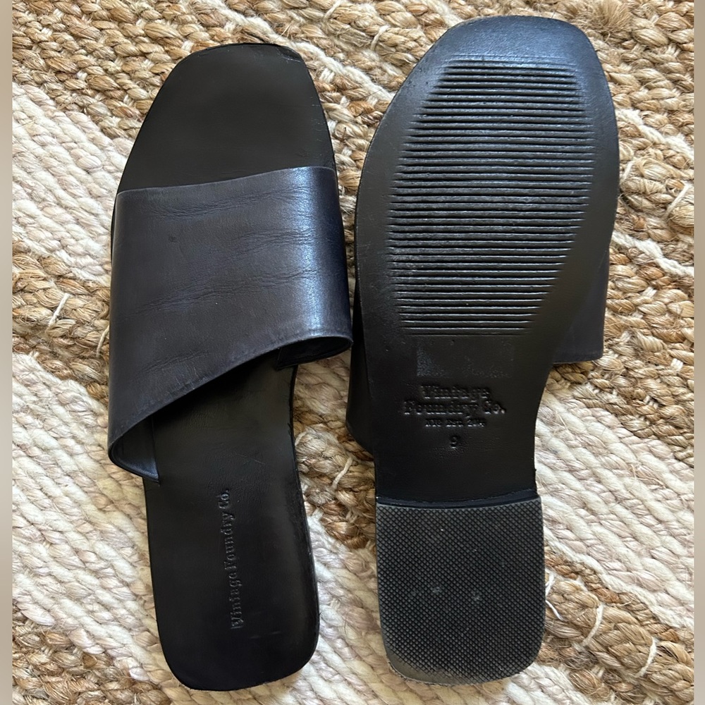 Black Vintage Foundry Co. Sandals - Size 9 - Picture 4 of 4